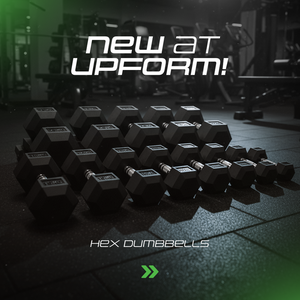 Gietijzeren HEX halter met rubbercoating 17,5 kg - UpForm