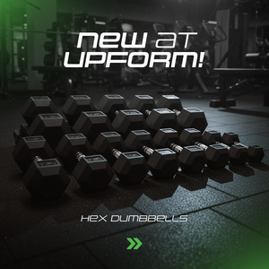Gietijzeren HEX halter met rubbercoating 12,5 kg - UpForm