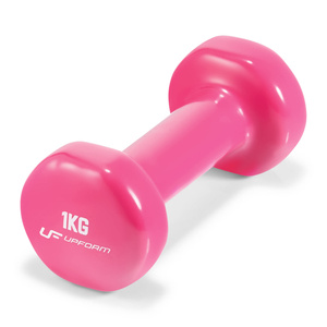 Vinyl fitness halterset 12 kg met standaard – UpForm