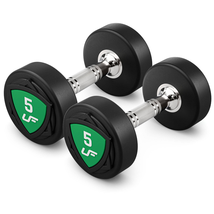Set polyurethaan halters 1-10kg (stappen van 1 kg) 110 kg + Halterrek UR-S005 - UpForm