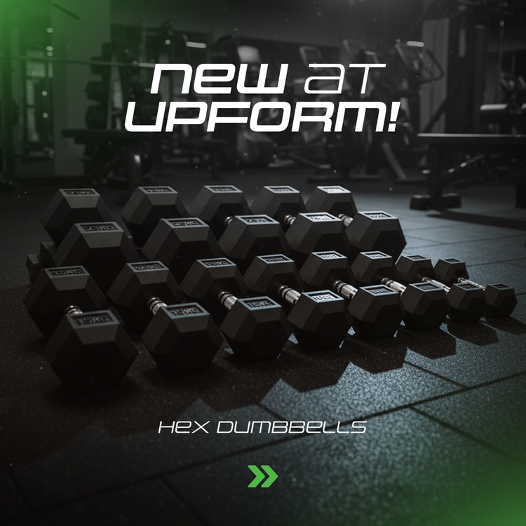 Gietijzeren HEX halter met rubbercoating 12,5 kg - UpForm