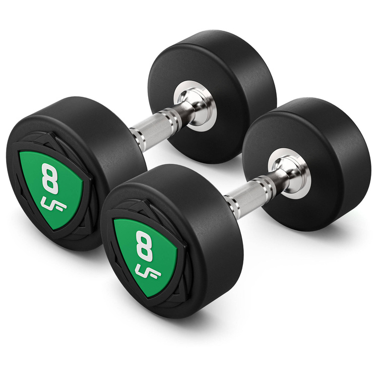 Set polyurethaan halters 1-10kg (stappen van 1 kg) 110 kg + Halterrek UR-S005 - UpForm
